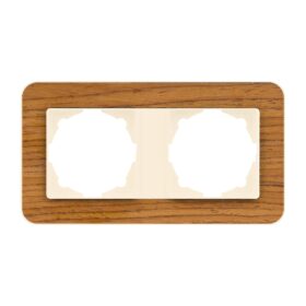 Günsan Radius Krem & Natural Teak İkili Çerçeve