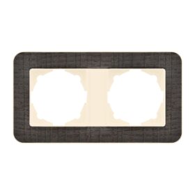 Günsan Radius Krem & Natural Oak İkili Çerçeve