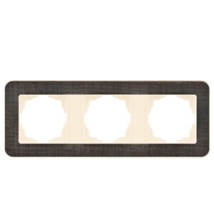 Günsan Radius Krem & Natural Oak Üçlü Çerçeve