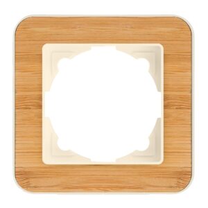 Günsan Radius Krem & Natural Bamboo Tekli Çerçeve