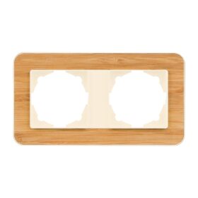 Günsan Radius Krem & Natural Bamboo İkili Çerçeve