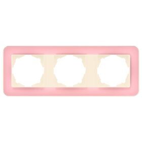 Günsan Radius Krem & Powdery Pink Üçlü Çerçeve