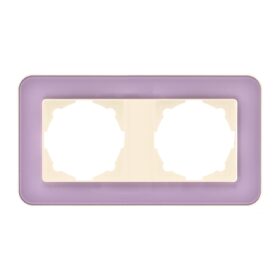 Günsan Radius Krem & Pastel Violet İkili Çerçeve