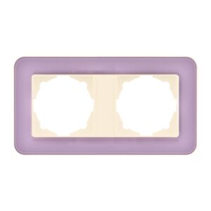 Günsan Radius Krem & Pastel Violet İkili Çerçeve
