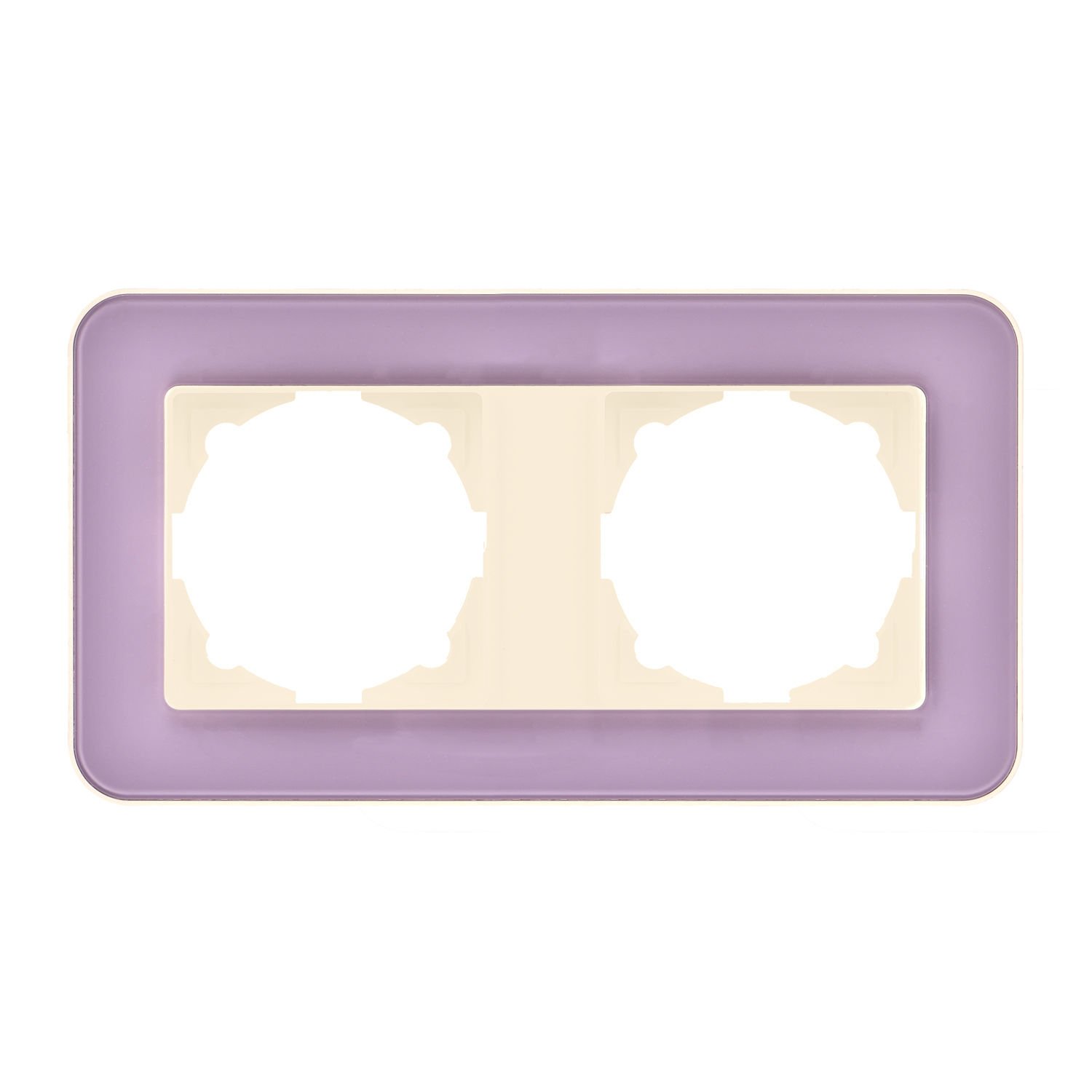 Günsan Radius Krem & Pastel Violet İkili Çerçeve