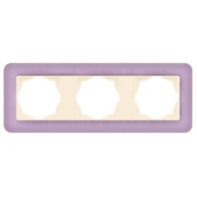 Günsan Radius Krem & Pastel Violet Üçlü Çerçeve
