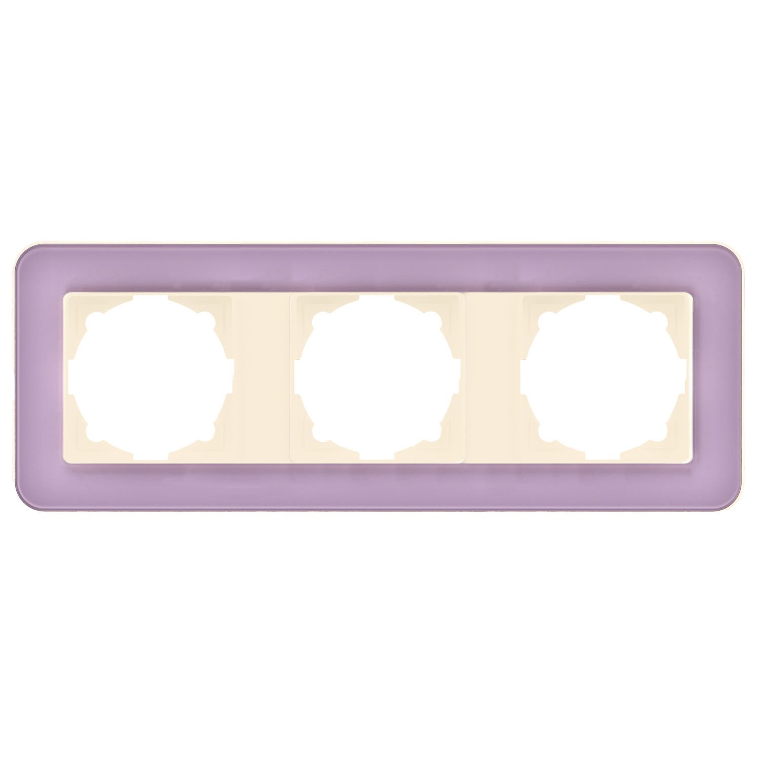 Günsan Radius Krem & Pastel Violet Üçlü Çerçeve