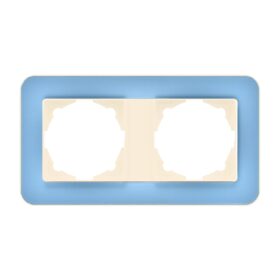 Günsan Radius Krem & Pastel Blue İkili Çerçeve