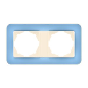 Günsan Radius Krem & Pastel Blue İkili Çerçeve