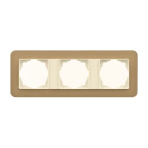 Günsan Radius Krem & Pearl Gold Üçlü Çerçeve