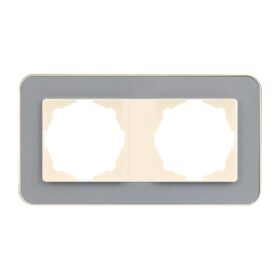 Günsan Radius Krem & Pearl Silver İkili Çerçeve