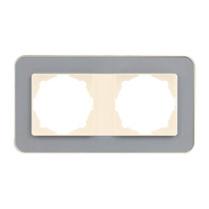 Günsan Radius Krem & Pearl Silver İkili Çerçeve