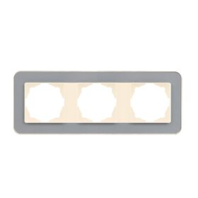 Günsan Radius Krem & Pearl Silver Üçlü Çerçeve