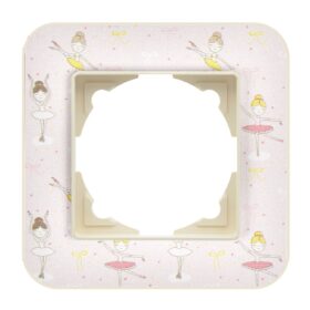 Günsan Radius Krem & Pinky Ballerina Tekli Çerçeve
