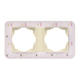 Günsan Radius Krem & Pinky Ballerina İkili Çerçeve