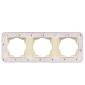 Günsan Radius Krem & Pinky Ballerina Üçlü Çerçeve