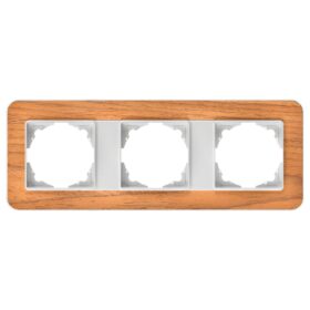 Günsan Radius Gümüş & Natural Teak Üçlü Çerçeve