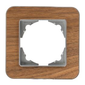 Günsan Radius Gümüş & Natural Walnut Tekli Çerçeve