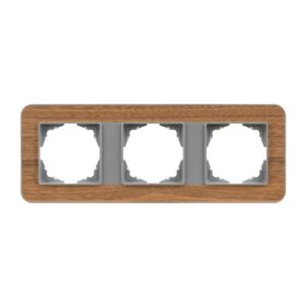 Günsan Radius Gümüş & Natural Walnut Üçlü Çerçeve