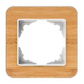 Günsan Radius Gümüş & Natural Bamboo Tekli Çerçeve