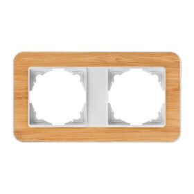 Günsan Radius Gümüş & Natural Bamboo İkili Çerçeve