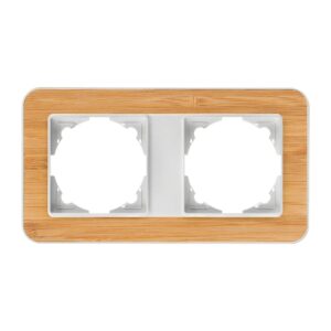 Günsan Radius Gümüş & Natural Bamboo İkili Çerçeve