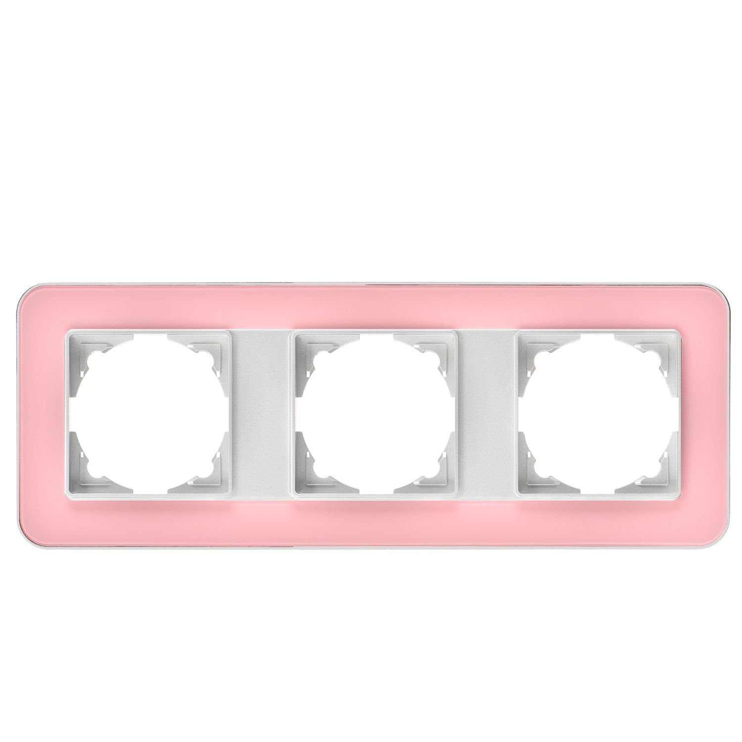 Günsan Radius Gümüş & Powdery Pink Üçlü Çerçeve