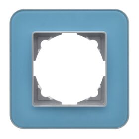 Günsan Radius Gümüş & Pastel Blue Tekli Çerçeve