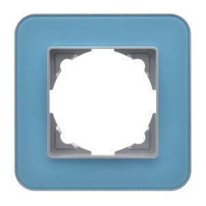 Günsan Radius Gümüş & Pastel Blue Tekli Çerçeve