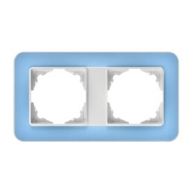 Günsan Radius Gümüş & Pastel Blue İkili Çerçeve