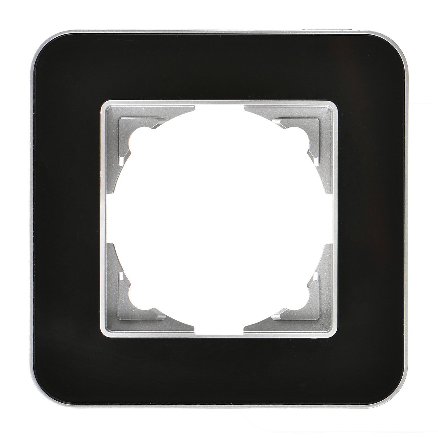 Günsan Radius Elements Tekli Çerçeve Gümüş / Jet Black