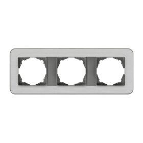 Günsan Radius Elements Üçlü Çerçeve Füme / Silver Light