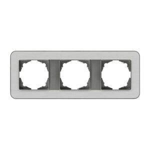 Günsan Radius Elements Üçlü Çerçeve Füme / Silver Light