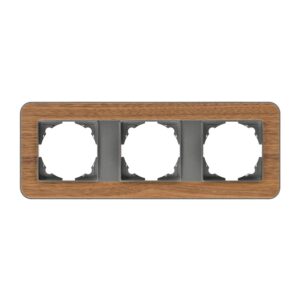 Günsan Radius Füme & Natural Walnut Üçlü Çerçeve