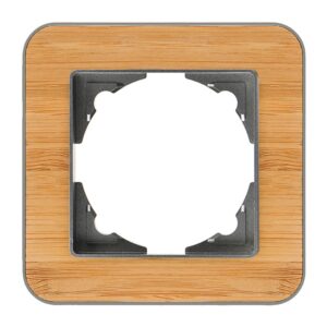 Günsan Radius Füme & Natural Bamboo Tekli Çerçeve