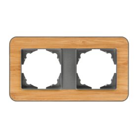 Günsan Radius Füme & Natural Bamboo İkili Çerçeve