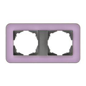 Günsan Radius Füme & Pastel Violet İkili Çerçeve