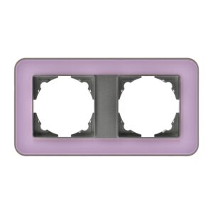Günsan Radius Füme & Pastel Violet İkili Çerçeve
