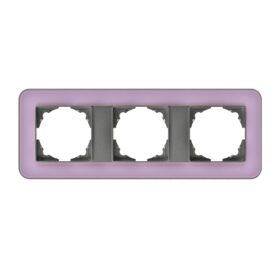 Günsan Radius Füme & Pastel Violet Üçlü Çerçeve