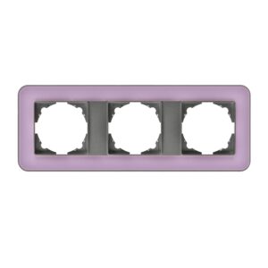 Günsan Radius Füme & Pastel Violet Üçlü Çerçeve