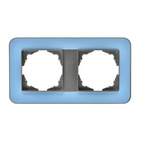 Günsan Radius Füme & Pastel Blue İkili Çerçeve