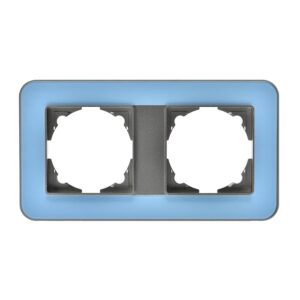 Günsan Radius Füme & Pastel Blue İkili Çerçeve