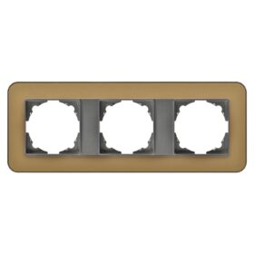 Günsan Radius Füme & Pearl Gold Üçlü Çerçeve