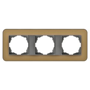 Günsan Radius Füme & Pearl Gold Üçlü Çerçeve