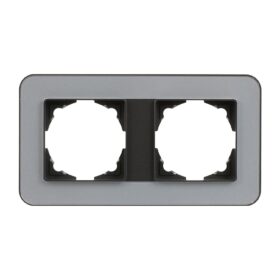 Günsan Radius Füme & Pearl Silver İkili Çerçeve