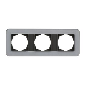 Günsan Radius Füme & Pearl Silver Üçlü Çerçeve