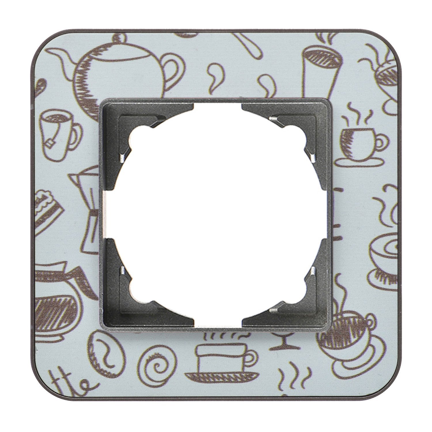 Günsan Radius Füme & Coffee Metal Tekli Çerçeve