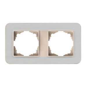 Günsan Radius Metalik Bej & Silver Light İkili Çerçeve