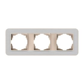 Günsan Radius Metalik Bej & Silver Light Üçlü Çerçeve