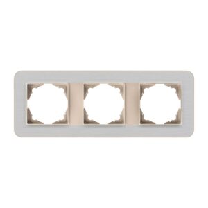 Günsan Radius Metalik Bej & Silver Light Üçlü Çerçeve